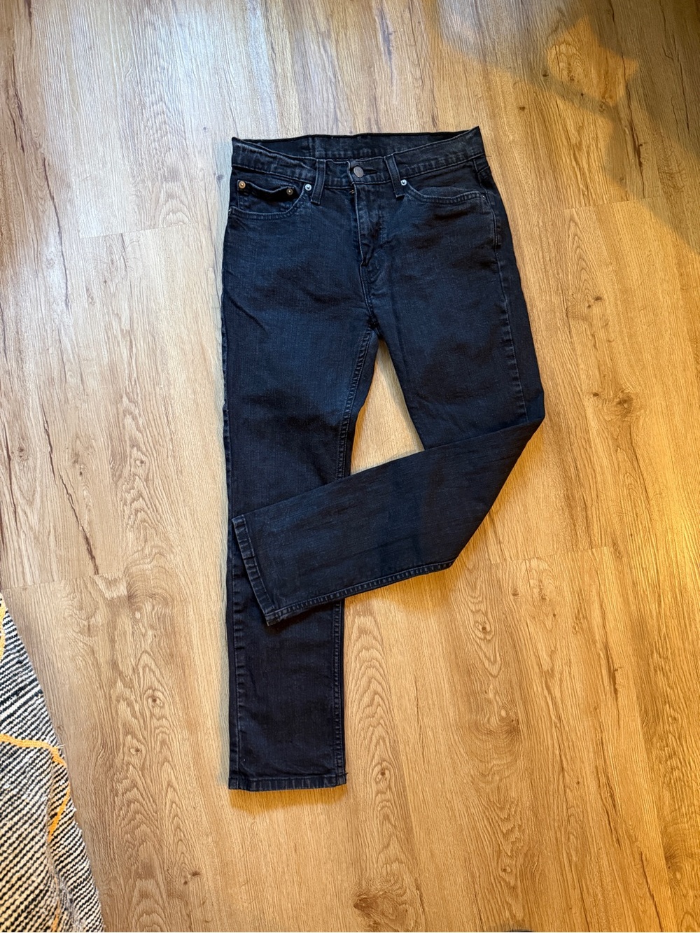Levi's Dark Black Slim Jeans